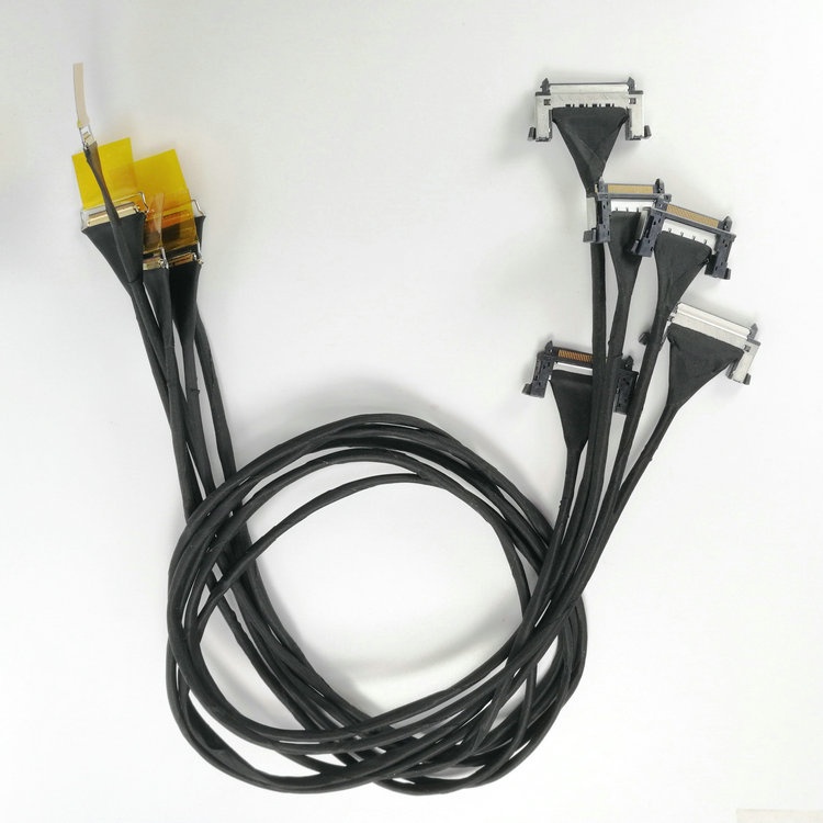 Manufactured I-PEX 20143-020F-20F Fine Micro Coax cable assembly SSL00-10L3-1000 LVDS eDP cable assemblies Factory
