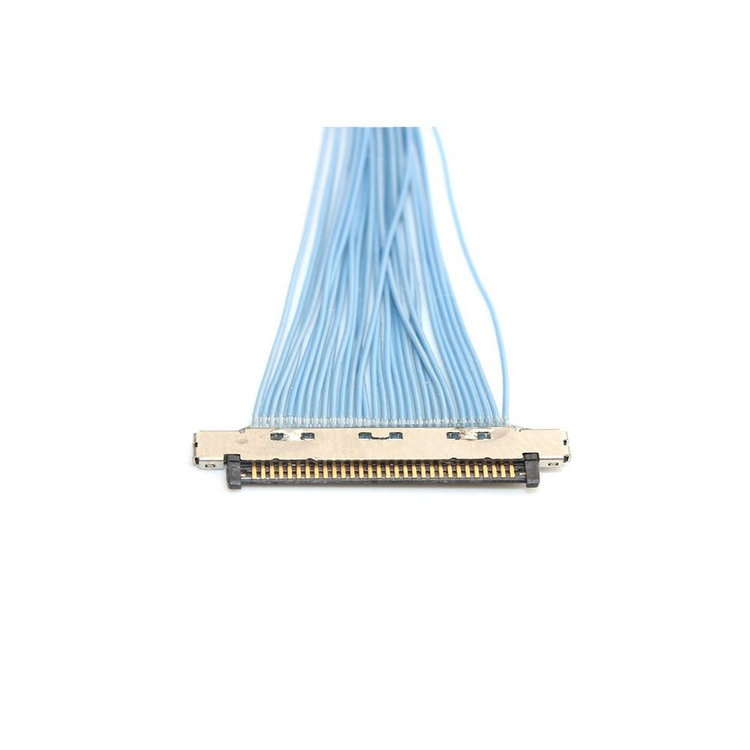 Manufactured I-PEX 2764-0501-003 thin coaxial cable assembly DF80-30S-0.5V(52) LVDS cable eDP cable Assemblies provider