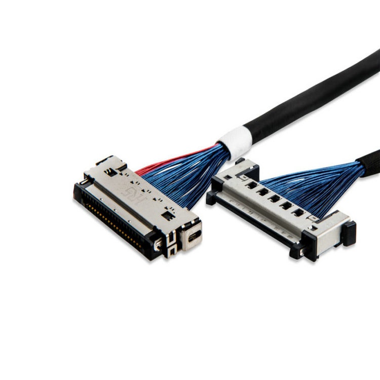 custom I-PEX 20346-015T-11 fine wire cable assembly I-PEX 3204-0201 eDP LVDS cable assemblies vendor