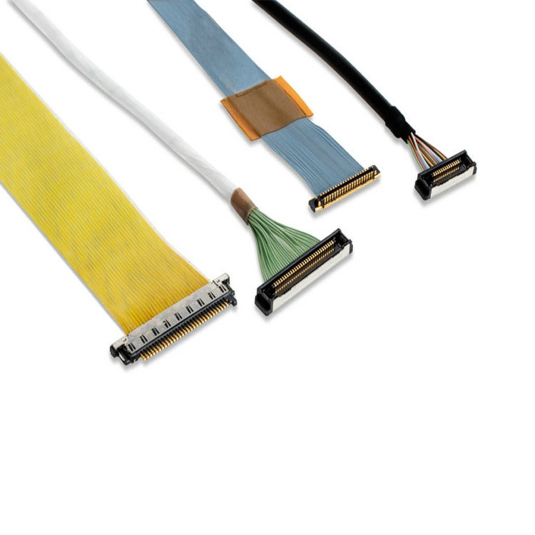 custom I-PEX CABLINE-VS II micro coaxial cable assembly I-PEX 2766-0301 LVDS cable eDP cable assembly Factory