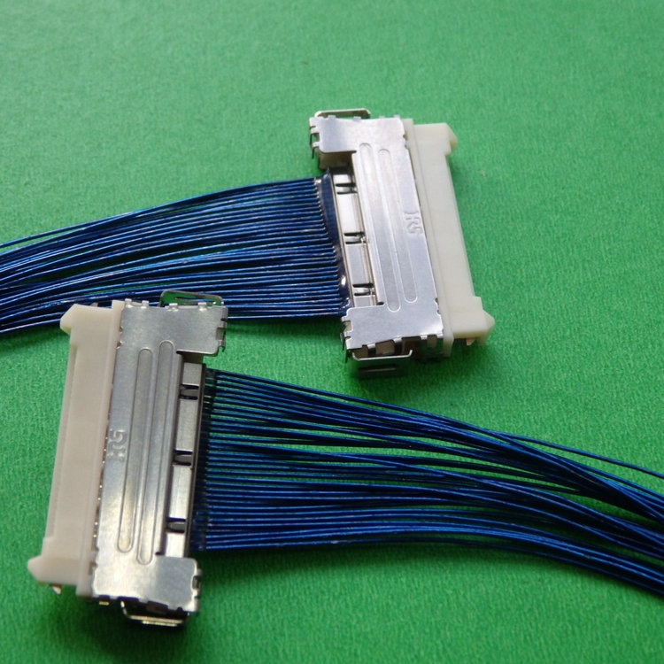 Built I-PEX 20322-028T-11 micro coaxial cable assembly FI-W26P-HFE-E1500 LVDS eDP cable Assemblies Manufactory