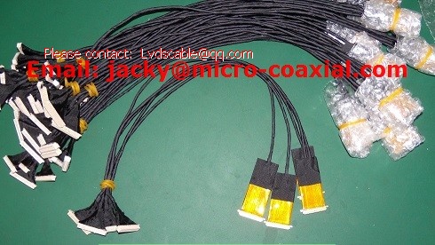 LVDS屏线加工,极细同轴线,液晶屏线,I-PEX 20453-040屏线