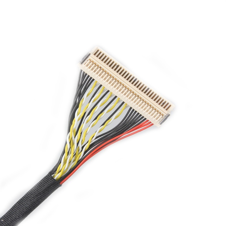 custom FI-X30CH-NPB-7000 fine pitch connector cable assembly I-PEX CABLINE-CA II eDP LVDS cable assemblies Manufacturer