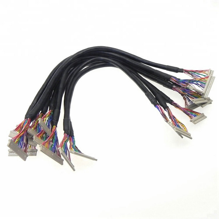 Manufactured DF81-50P-LCH micro wire cable assembly FI-X30HL-B eDP LVDS cable Assemblies provider