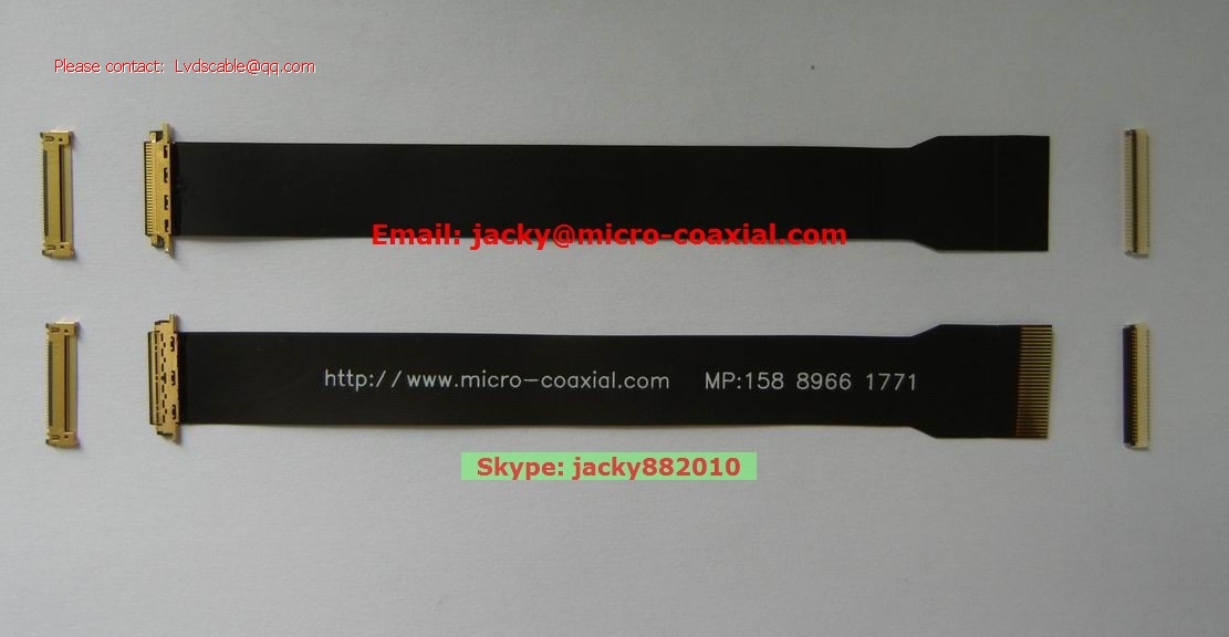 custom edp fpc cable assembly,I-PEX20472-030t fpc cable,custom ffc lvds cable,custom fpc lcd cable
