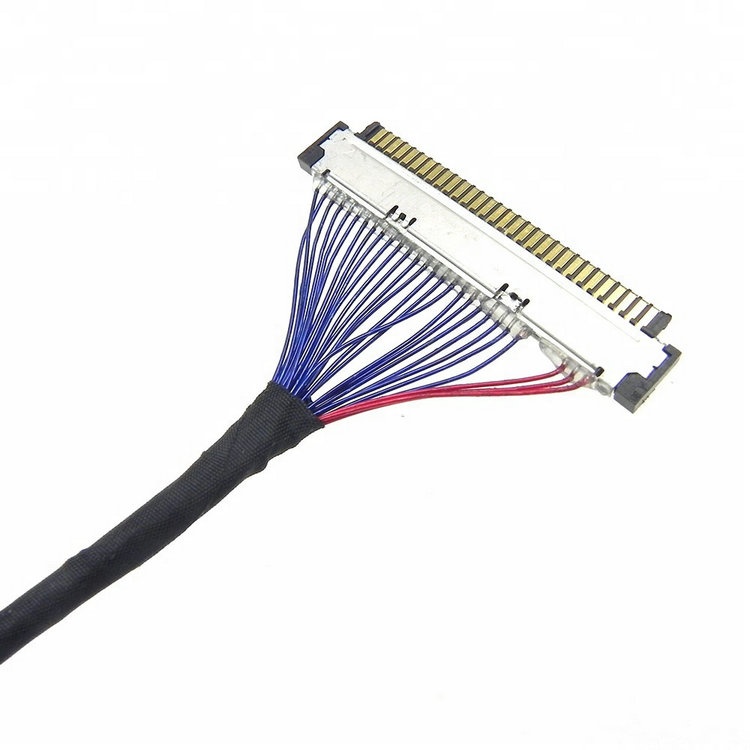 Custom I-PEX 1720-020B fine wire cable assembly I-PEX 2453-0311 LVDS eDP cable Assemblies Provider