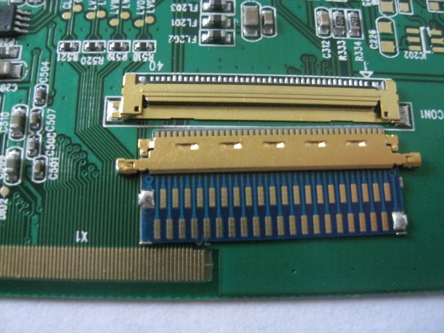 I-PEX 20453-40P带PCB板,I-PEX 20453-040T-12 LVDS屏线加工,I-PEX 20454-40P 带PCB板