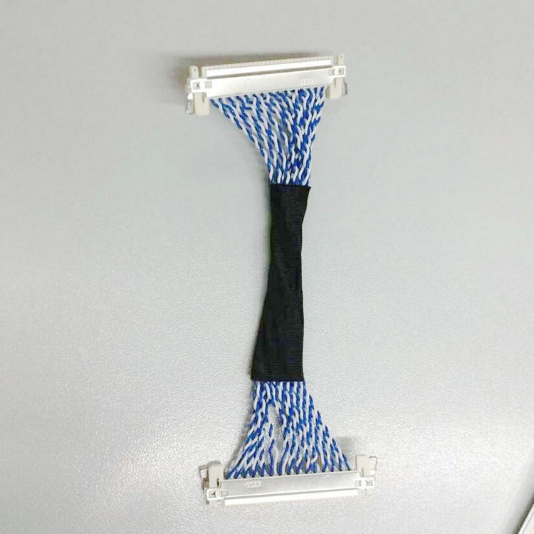 HRS DF14A-4P micro-coxial cable custom LVDS cable manufacturers Germany LVDS cable supplier
