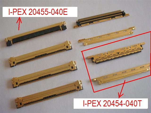 I-PEX 20453-020T,I-PEX 20453-030T cable assembly,20454-030T-01 eDP cable,20454-020T,I-PEX 20455-030E receptacle connector
