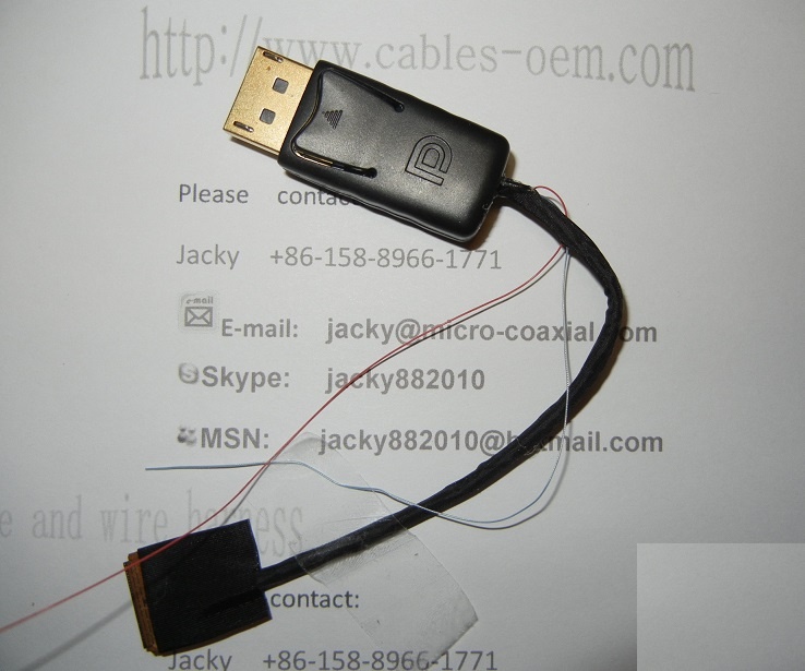 I-PEX 20453-030T+DisplayPort eDPcable,I-PEX 20453-030T-DisplayPort cable assembly,I-PEX 20455-030E  eDP cable,20454-030T+DisplayPort connector,I-PEX 20455-030E-12 in stock