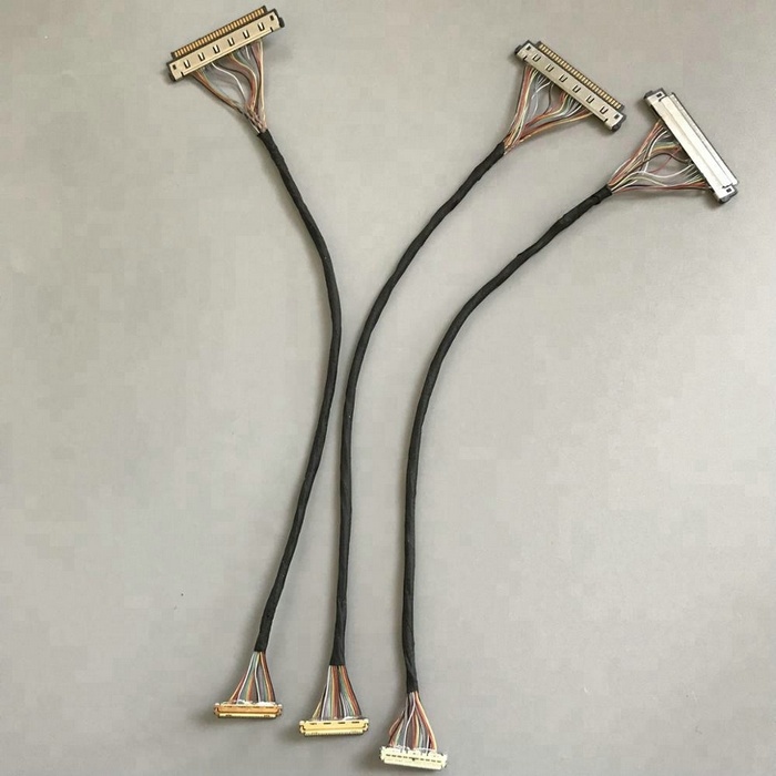 Custom FI-RE41S-VF-R1300 fine pitch cable assembly DF36-50P-0.4SD(55) eDP LVDS cable Assemblies manufactory