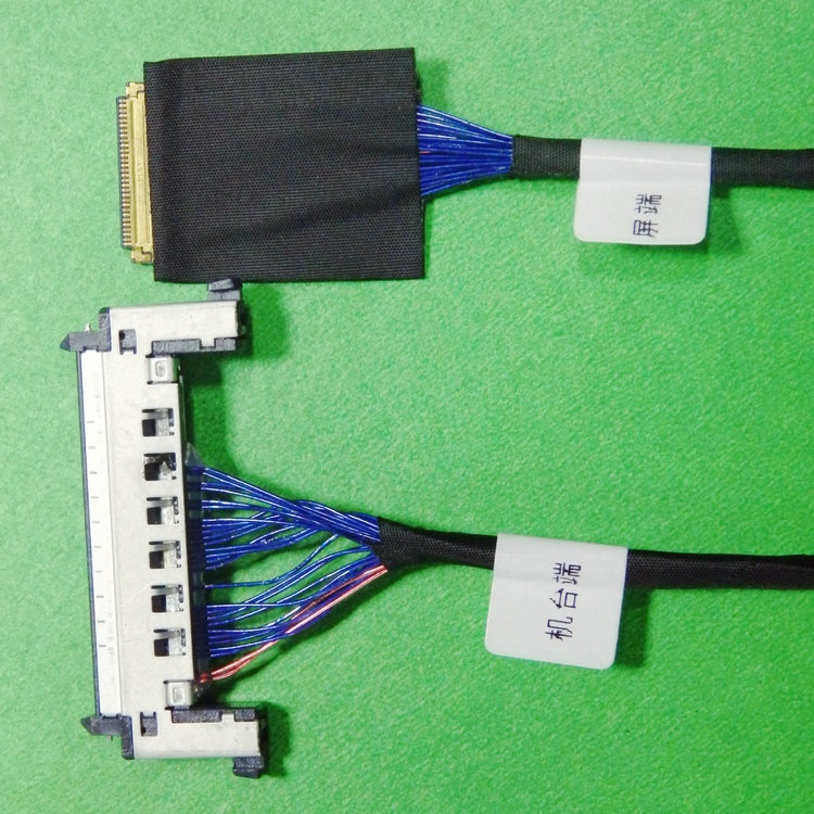 Custom LVDS cable Assemblies manufacturer DF13-4P LVDS cable I-PEX 20347-335E-12R LVDS cable Micro Coaxial LVDS cable