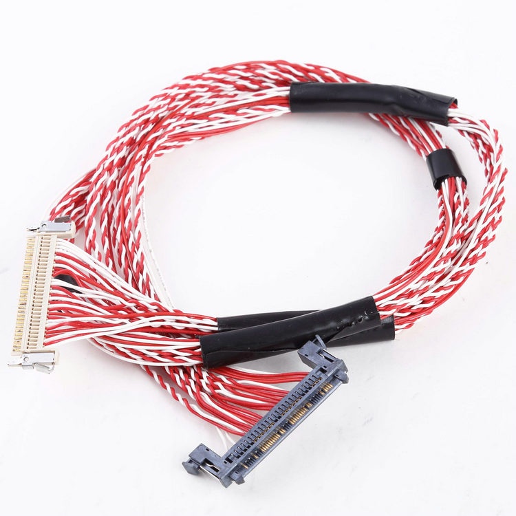 Custom LVDS cable Assemblies manufacturer DF9-11S-1V LVDS cable I-PEX 3427-0401 LVDS cable fine micro coaxial LVDS cable