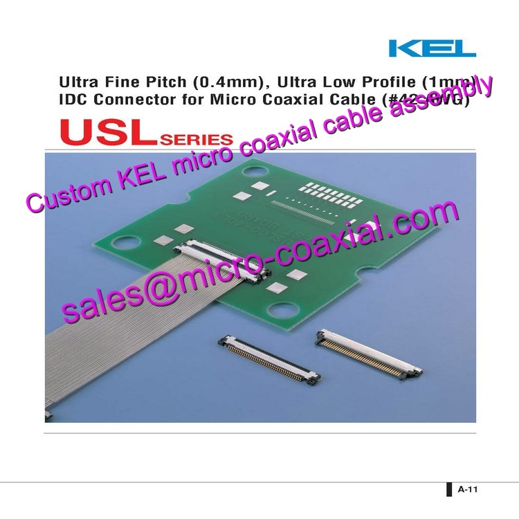 custom KEL USLS00-30-C Micro Coaxial Cable KEL XSLS01-30-A Micro Coaxial Cable Hitachi HD camera DI-SC221 KEL 30 pin micro-coax cable UMC B2B Cameras Micro Coaxial Cable