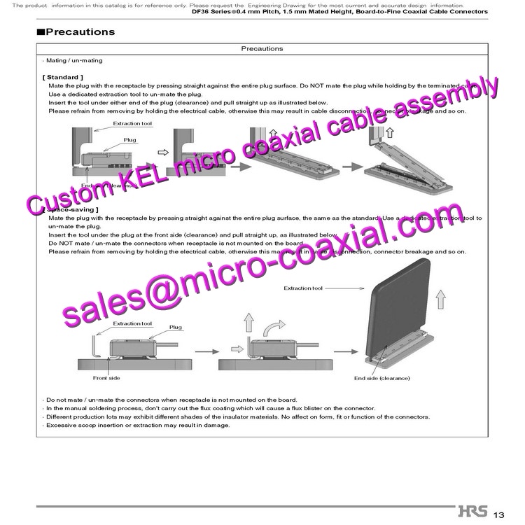 Customized KEL SSL01-30L3-3000 Micro Coaxial Cable KEL SSL20-20SB Micro Coaxial Cable Sony FCB-CS8230 KEL USL00-30L-C cable DI-SC221 Micro Coaxial Cable