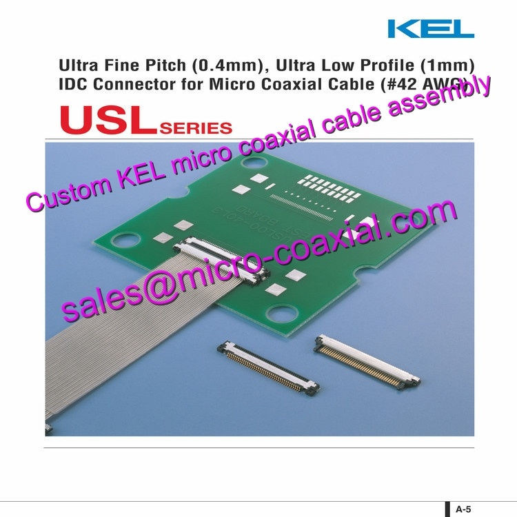 Customized KEL SSL00-20S-1000 Micro Coaxial Cable KEL SSL00-30L3-0500 Micro Coaxial Cable Hitachi HD camera VK-S655EN Molex 30 pin micro-coax cable XCG-CG160C Micro Coaxial Cable