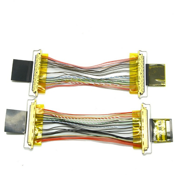 customized I-PEX FPL II thin coaxial cable assembly DF49-40P-0.4SD(51) LVDS cable eDP cable Assembly Supplier