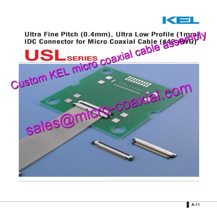 Custom KEL SSL00-40L3-1000 Micro Coaxial Cable KEL XSLS01-30-C Micro Coaxial Cable Full HD Zoomkameras cable DI-SC233 Micro Coaxial Cable