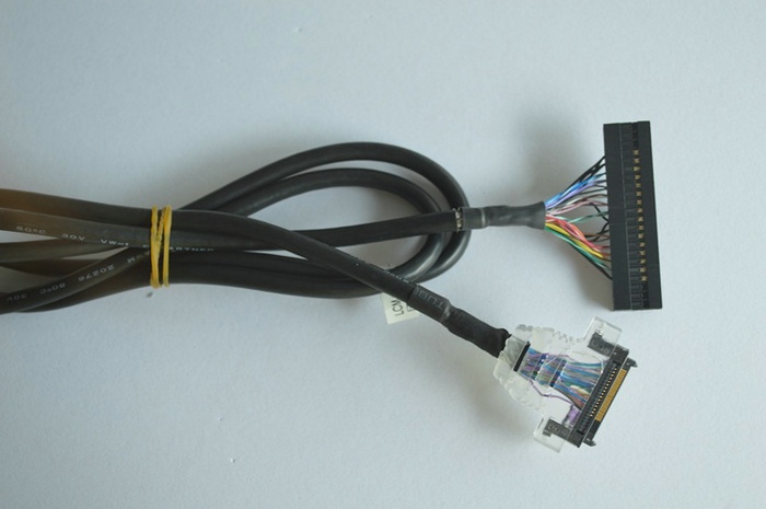 Custom I-PEX 20319 micro coax cable assembly 2023488-1 LVDS eDP cable assembly factory