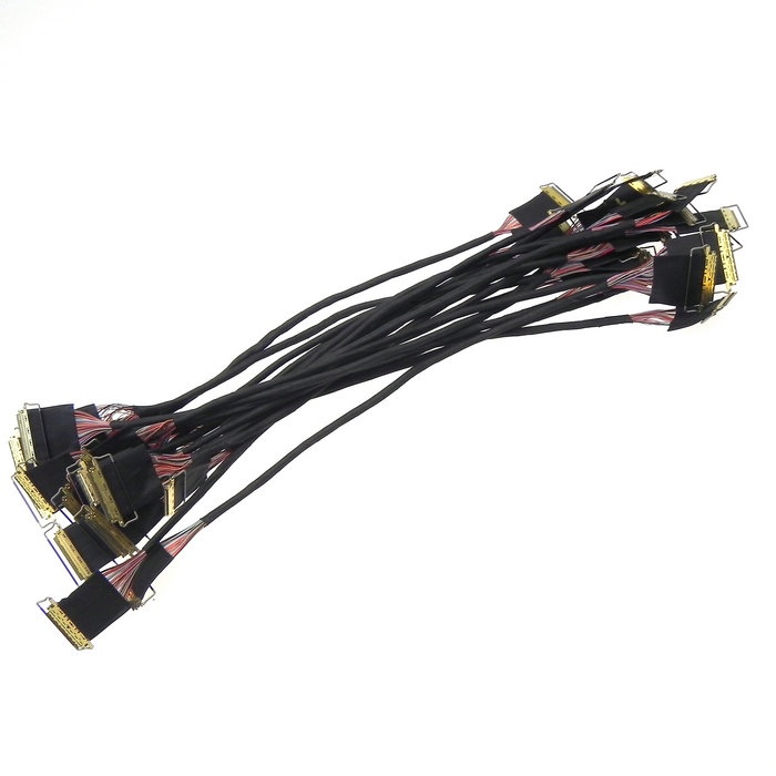Custom I-PEX 20347-335E-12R Micro Coaxial cable assembly FI-RE51S-HF-R1500-AM eDP LVDS cable assembly Provider
