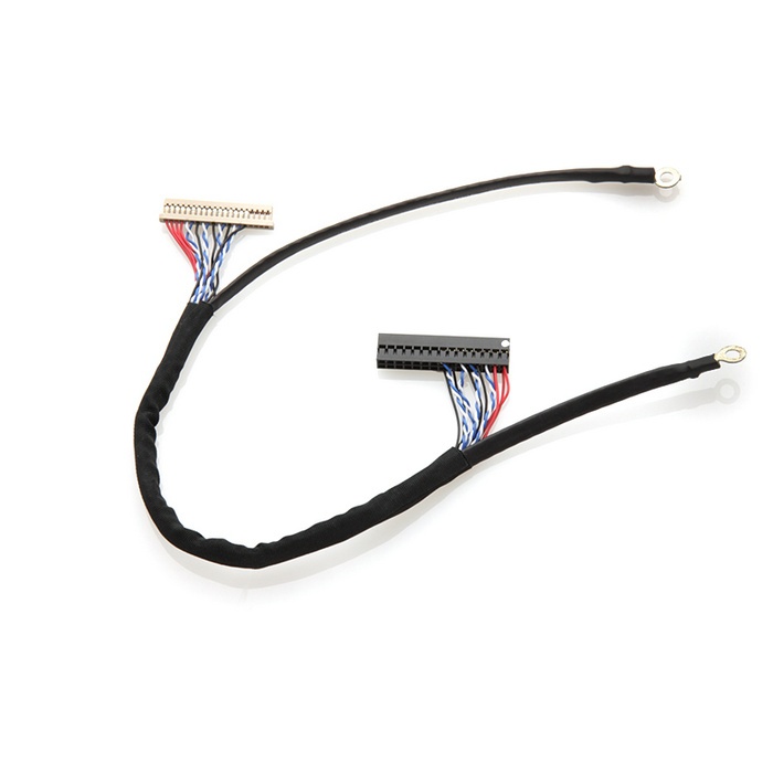 Custom DF81-50S-0.4H(51) board-to-fine coaxial cable assembly SSL01-10L3-0500 LVDS eDP cable assembly manufactory