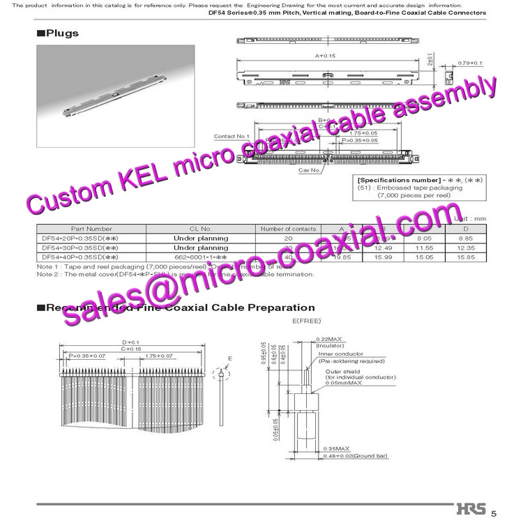 custom KEL XSLS20-40-A Micro Coaxial Cable KEL SSL00-20L3-3000 Micro Coaxial Cable Sony FCB-CS8230 KEL USL00-30L-C cable XCL-SG1240 Micro Coaxial Cable