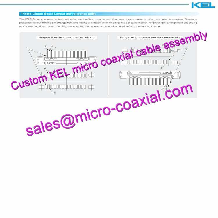 custom KEL XSLS00-30-C Micro Coaxial Cable KEL XSL00-48L-A Micro Coaxial Cable Sony FCB-ER8550 KEL USL00-30L-C cable FCB-EH6500 Micro Coaxial Cable