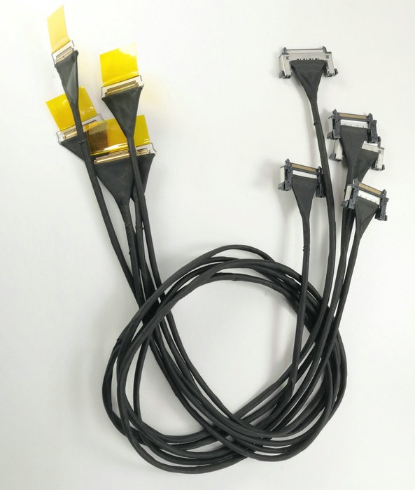 customized FI-J40S-VF15N-R3000 fine pitch connector cable assembly FI-RE31-30S-HF-AM eDP LVDS cable Assembly Supplier