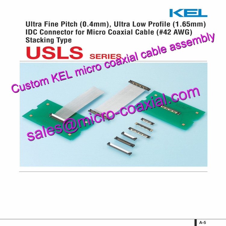 Custom KEL SSL00-30S-1000 Micro Coaxial Cable KEL USL20-40S Micro Coaxial Cable KEL 30 pin micro-coax cable DI-SC233 VK-S454N Micro Coaxial Cable