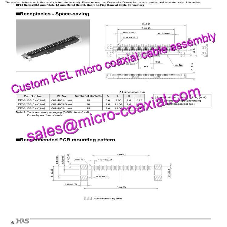 OEM ODM KEL USL20-30S Micro Coaxial Cable KEL SSL00-30S-1000 Micro Coaxial Cable Sony FCB-ES8230 KEL USL00-30L-C cable MP1010M-VC Micro Coaxial Cable