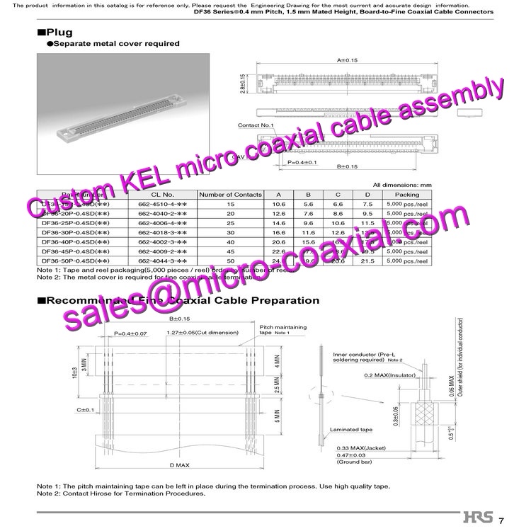 Customized KEL XSLS20-40-A Micro Coaxial Cable KEL SSL00-30L3-3000 Micro Coaxial Cable Full HD Zoomkameras cable FCB-EH3310 Micro Coaxial Cable