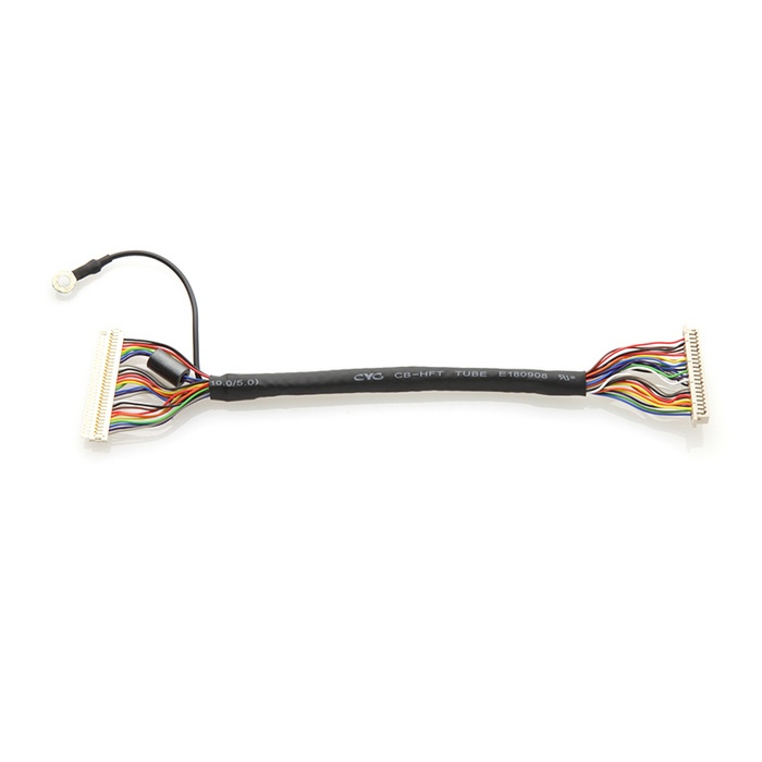 Built I-PEX 2047-0253 micro flex coaxial cable assembly FI-S8P-HFE eDP LVDS cable Assemblies manufacturer