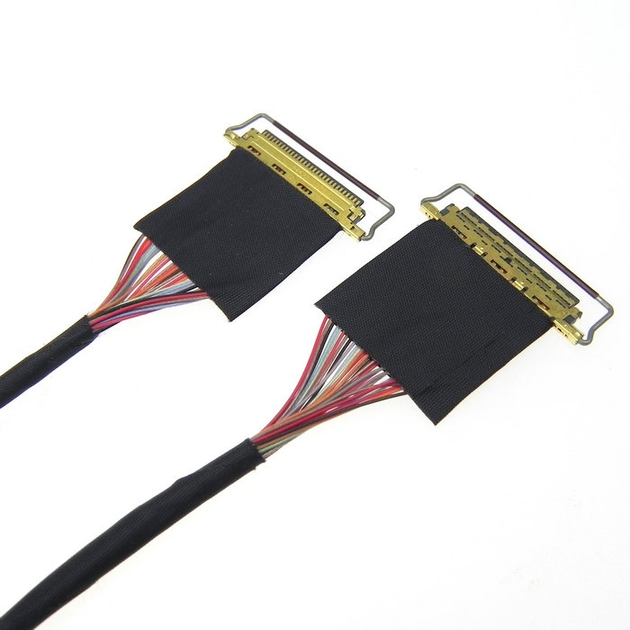 Built FX16-21S-0.5SH(30) micro-miniature coaxial cable assembly DF81DJ-40P-0.4SD(51) eDP LVDS cable Assembly Manufacturing plant