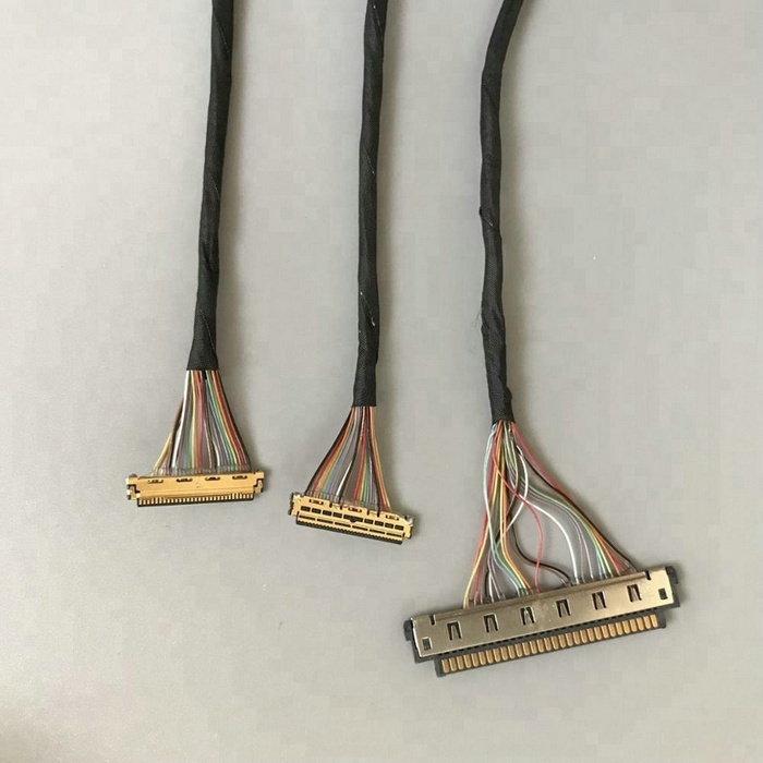 Manufactured FI-RE31CL micro coaxial connector cable assembly DF80-50P-SHL(52) LVDS cable eDP cable Assemblies Manufactory