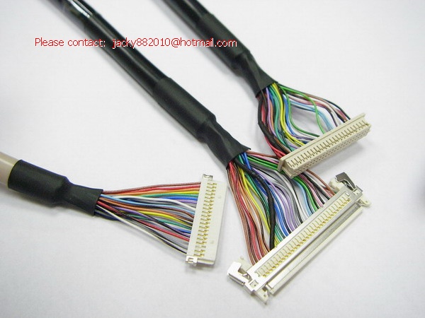 LVDS wiring,UL20276 LVDS Cables,DF20A-50DS-1C TO HS100-L30N,UL2464 Cable
