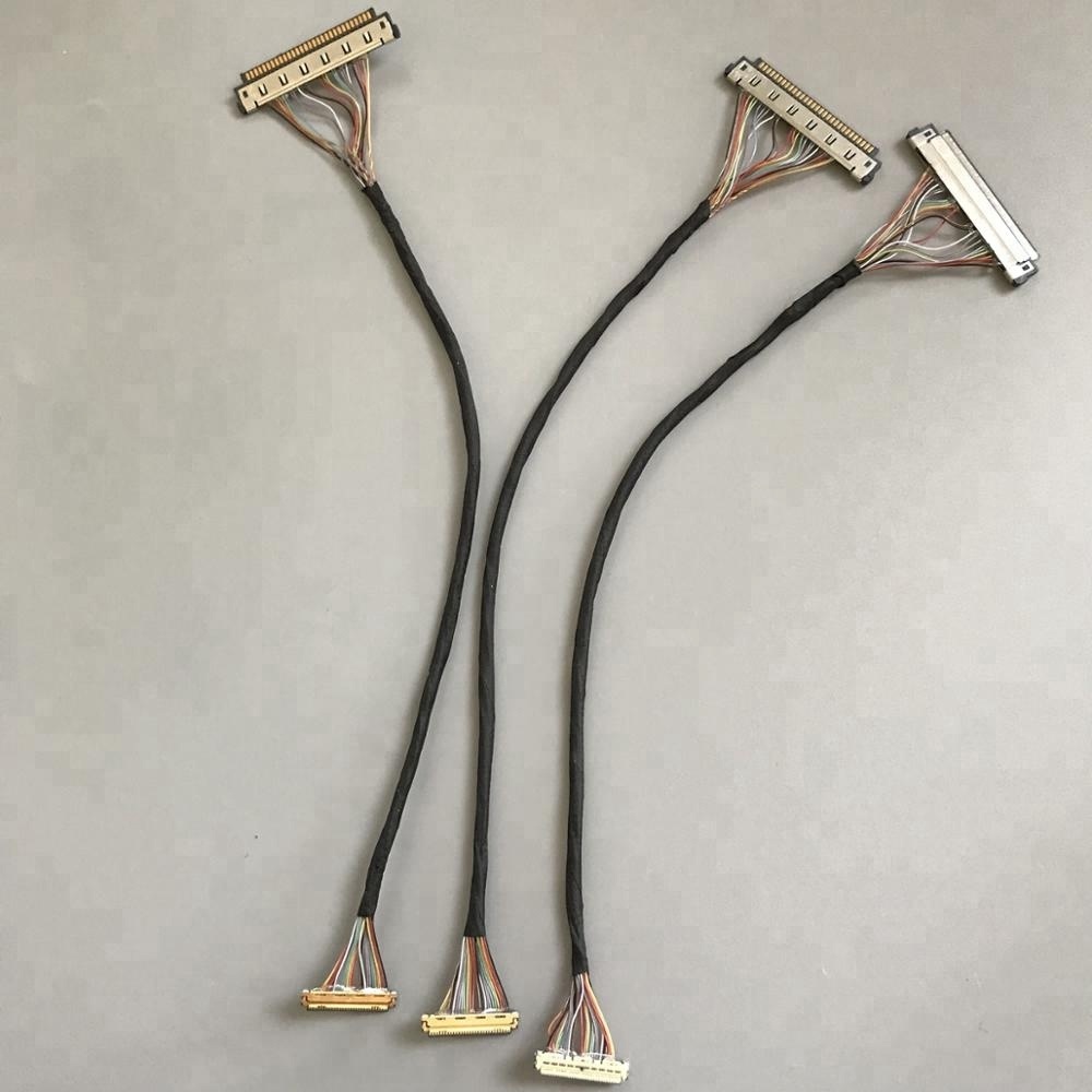 customized FX15M-31S-0.5SH(30) ultra fine cable assembly DF80D-30P-0.5SD(51) LVDS cable eDP cable assemblies provider