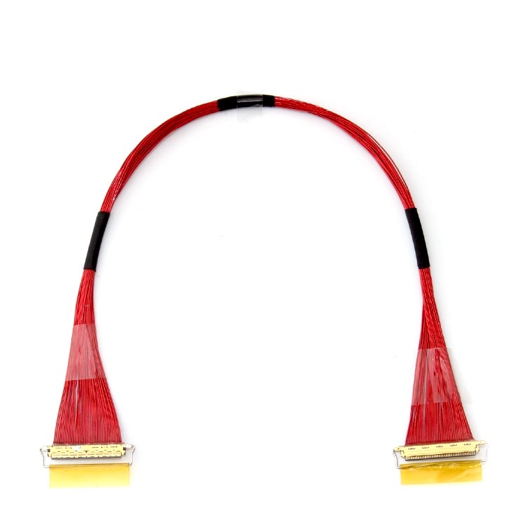 customized FI-S6P-HFE-T-E1500 micro-miniature coaxial cable assembly I-PEX 2766-0101 LVDS cable eDP cable Assemblies Vendor