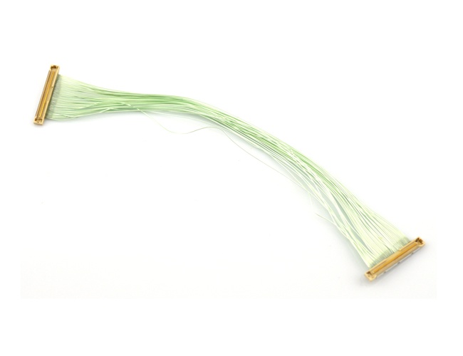 Custom I-PEX 20347-335E-12R micro flex coaxial cable assembly FI-RC3-1A-1E-15000R LVDS eDP cable assembly Factory