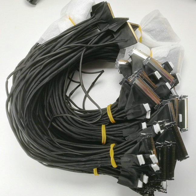 custom DF81D-50P-0.4SD(51) micro-coxial cable assembly DF81-30S-0.4H(52) LVDS eDP cable Assemblies vendor
