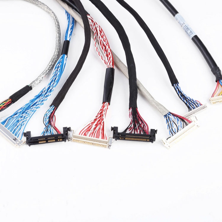 custom HD1P040-CSH1-10000 Fine Micro Coax cable assembly I-PEX 20777-030T-01 LVDS cable eDP cable Assemblies manufacturer