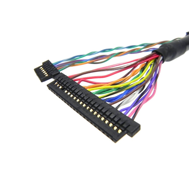 Manufactured LVD-A40SFYG-TP Micro Coax cable assembly FIWE21C00110978-RK LVDS eDP cable assembly Vendor