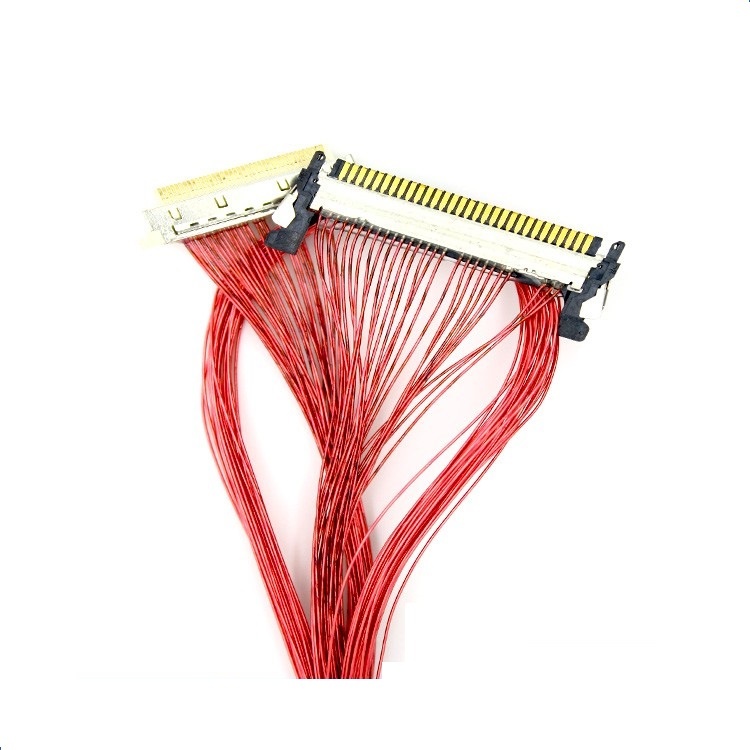Custom I-PEX 20423-H21E board-to-fine coaxial cable assembly FI-S20P-HFE LVDS cable eDP cable assembly Manufacturing plant