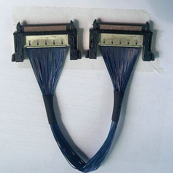 Manufactured DF36-40P-0.4SD(55) fine wire cable assembly DF81-50P-SHL(52) LVDS eDP cable assemblies manufacturer