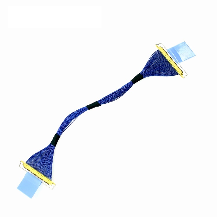 Manufactured I-PEX 20682-030E-02 micro-miniature coaxial cable assembly DF80-30P-SHL(52) eDP LVDS cable assemblies manufacturing plant