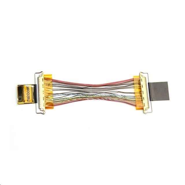 customized SSL00-40S-1500 micro-coxial cable assembly I-PEX 2766-0601 eDP LVDS cable Assembly manufactory