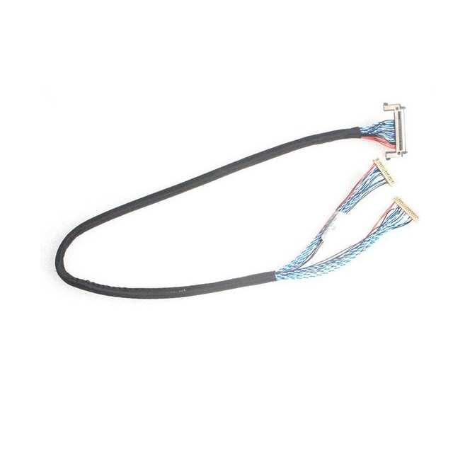 custom I-PEX 3300-0301 board-to-fine coaxial cable assembly I-PEX 20380-R40T-16 LVDS eDP cable Assemblies manufacturer
