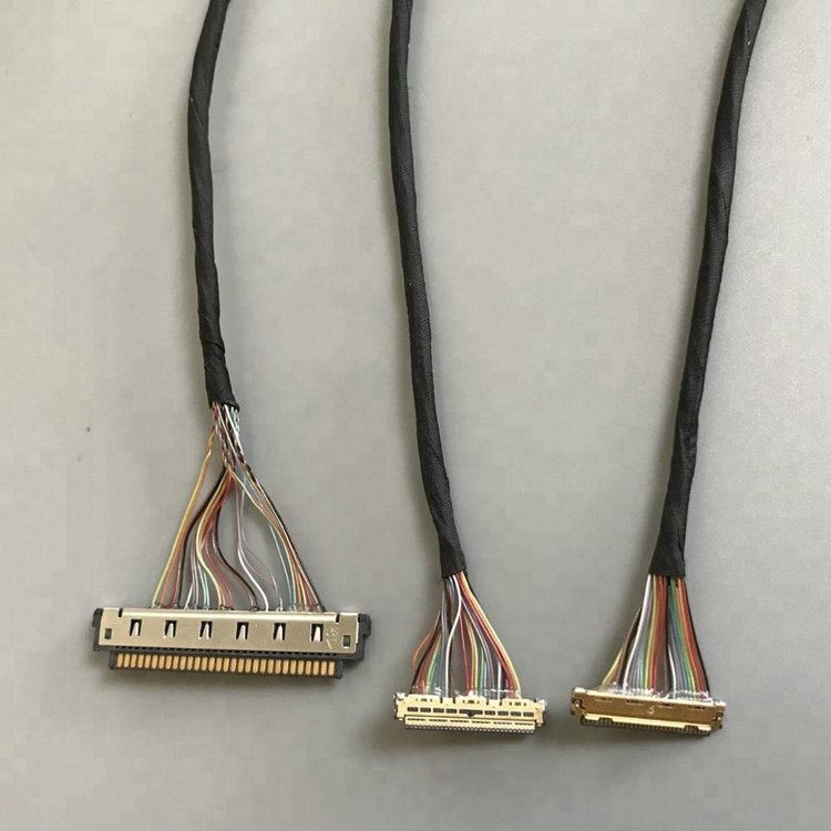 Custom I-PEX 20411-030U board-to-fine coaxial cable assembly DF81-40P-LCH LVDS eDP cable Assembly provider
