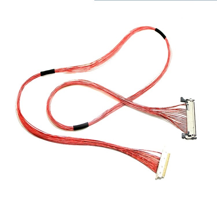 customized XSLS00-40-A MFCX cable assembly SSL01-10L3-3000 LVDS eDP cable assembly manufactory