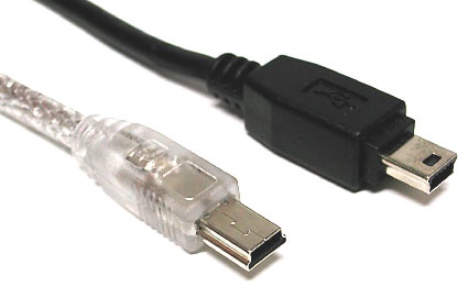 USB Mini connectors are typical on digital cameras, external hard disks, or measurement instruments