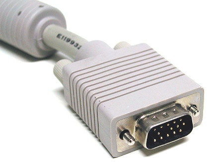 VGA connector on a monitor cable